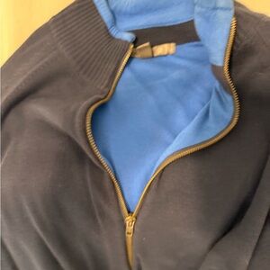 Men's Navy and Blue Sweater